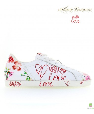 White sneakers ''First Love'' 
